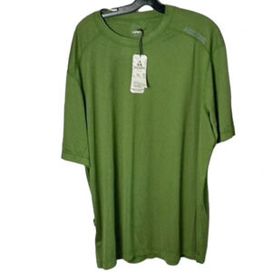 Y2K,NWT, ASCEND Men 2XLT
shirt,Sportwear,active,Green logo,UPF 30, anti-odor,dry